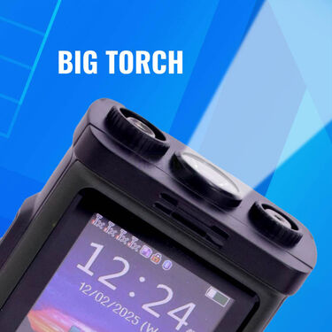 4 SIM Big Battery Dual Antenna Big Torch With Free Mobile Holder (R1+)