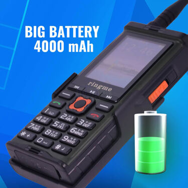 4 SIM Big Battery Dual Antenna Big Torch With Free Mobile Holder (R1+)