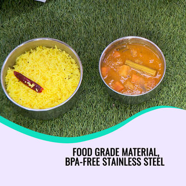 5 Stainless Steel Bowl + 5 Push & Lock Lid (10PL4)