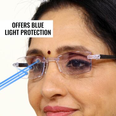 Rimless Adaptive Power Mobile Protection Reading Glasses Buy 1 Get 1 FREE (MPORG3)