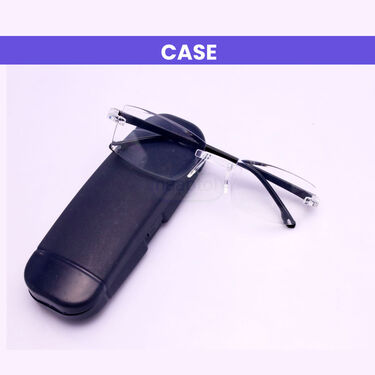 Rimless Adaptive Power Reading Glasses B1 G1 (2RG1)