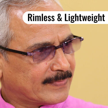 Rimless Folding Adaptive Power Mobile Protection Reading Glasses B1G1 (FORG10)