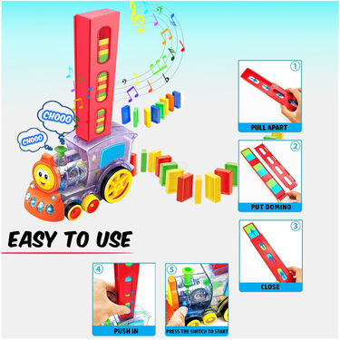 Magic Domino Train With Lights And Music(40Pc) (MDT)