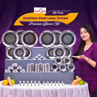 48pcs Stainless Steel Premium Dinner Set (48SDS)