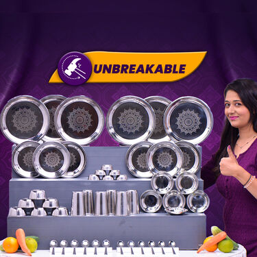 48pcs Stainless Steel Premium Dinner Set (48SDS)