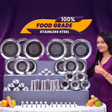 48pcs Stainless Steel Premium Dinner Set (48SDS)