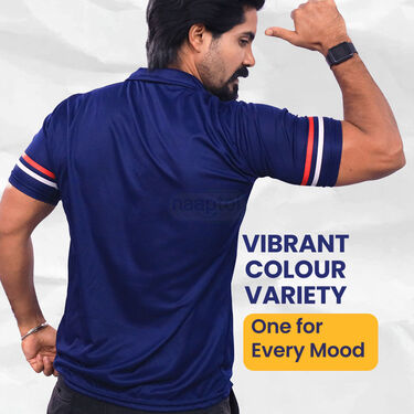 5 Designer Collar T-Shirts + FREE Digital Watch (5PTW5)