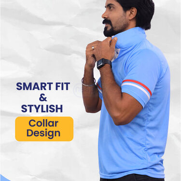 5 Designer Collar T-Shirts + FREE Digital Watch (5PTW5)