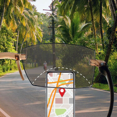 Rimless Bifocal Adaptive Power Reading Glasses B1G1 Free (BORG18)