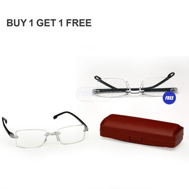 Rimless Adaptive Power Bifocal Reading Glasses B1G1 (BORG4)