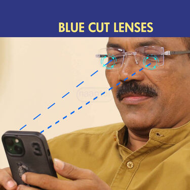 Rimless Adaptive Power Bifocal Reading Glasses B1G1 (BORG4)