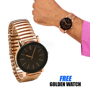 Rimless Colored Bifocal Daily Use Reading Glasses With Free Golden Watch (BRGW28)