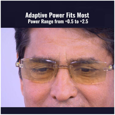 Rimless Colored Adaptive Power Reading Glasses B1 G1 Free (CORG23)