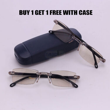 Rimless Colored Adaptive Power Reading Glasses B1 G1 Free (CORG23)