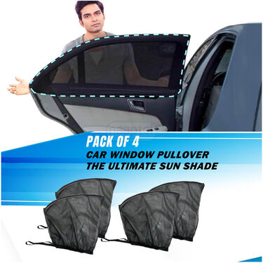 Pack of 4 Car Window Pullover - The Ultimate Sun Shade (CWPSS)