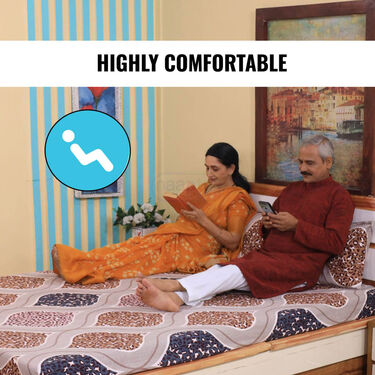 Fitted Double Bed Sheet With 2 Pillow Covers (DBS13)