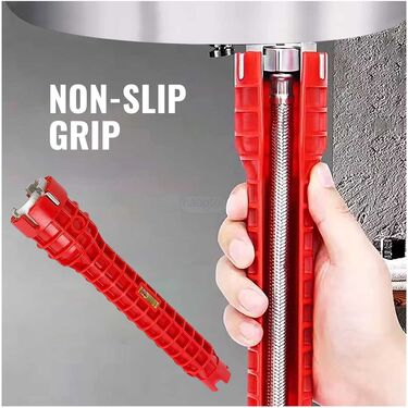 Anti Slip Plumbing Repair Tap And Sink Wrench (D31)