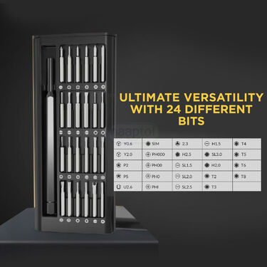 6 in 1 Hammer Torch With 24 In 1 Precision Screwdriver Set (HT32)