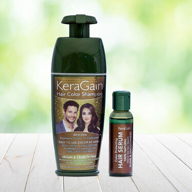 Keragain Hair Color Shampoo & Color Protecting Hair Serum (S)