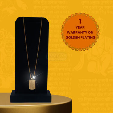 Golden Hanuman Chalisa Pendant with Chain (MGJ42)