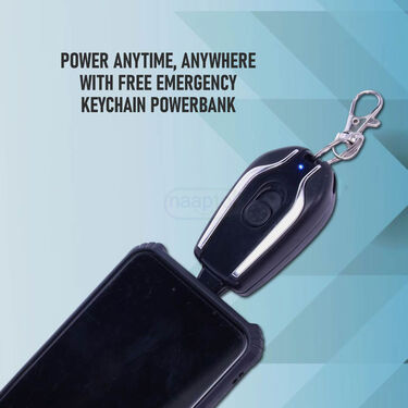 Wireless Bluetooth Neckband Earphone With Free Emergency Keychain Powerbank (PB22)