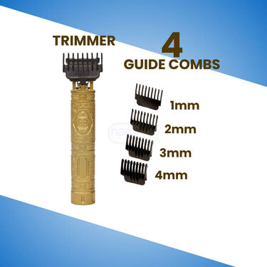 Stylish Golden Trimmer With Free Digital Watch (PMT1W2)