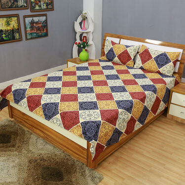 Pack of 8 Harmony Collection Double Bedsheets Set (8BS43)