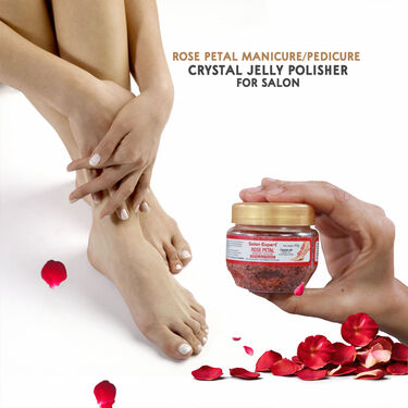 Rose Petal Manicure Pedicure Crystal Jelly Polisher For Salon (RPMPC)