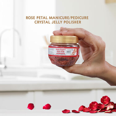 Rose Petal Manicure Pedicure Crystal Jelly Polisher For Salon (RPMPC)