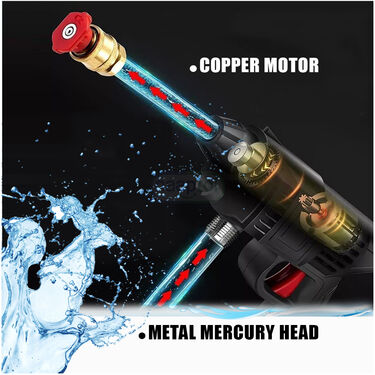 Rechargeable Cordless High Pressure Water Spray Gun For Cars & Bikes (RCHGFC)