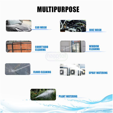 Rechargeable Cordless High Pressure Water Spray Gun For Cars & Bikes (RCHGFC)