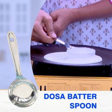 Stainless Steel Vada Maker + Coconut Scrapper + Dosa Batter Spreader + Free Coconut Opener (VMCS2)